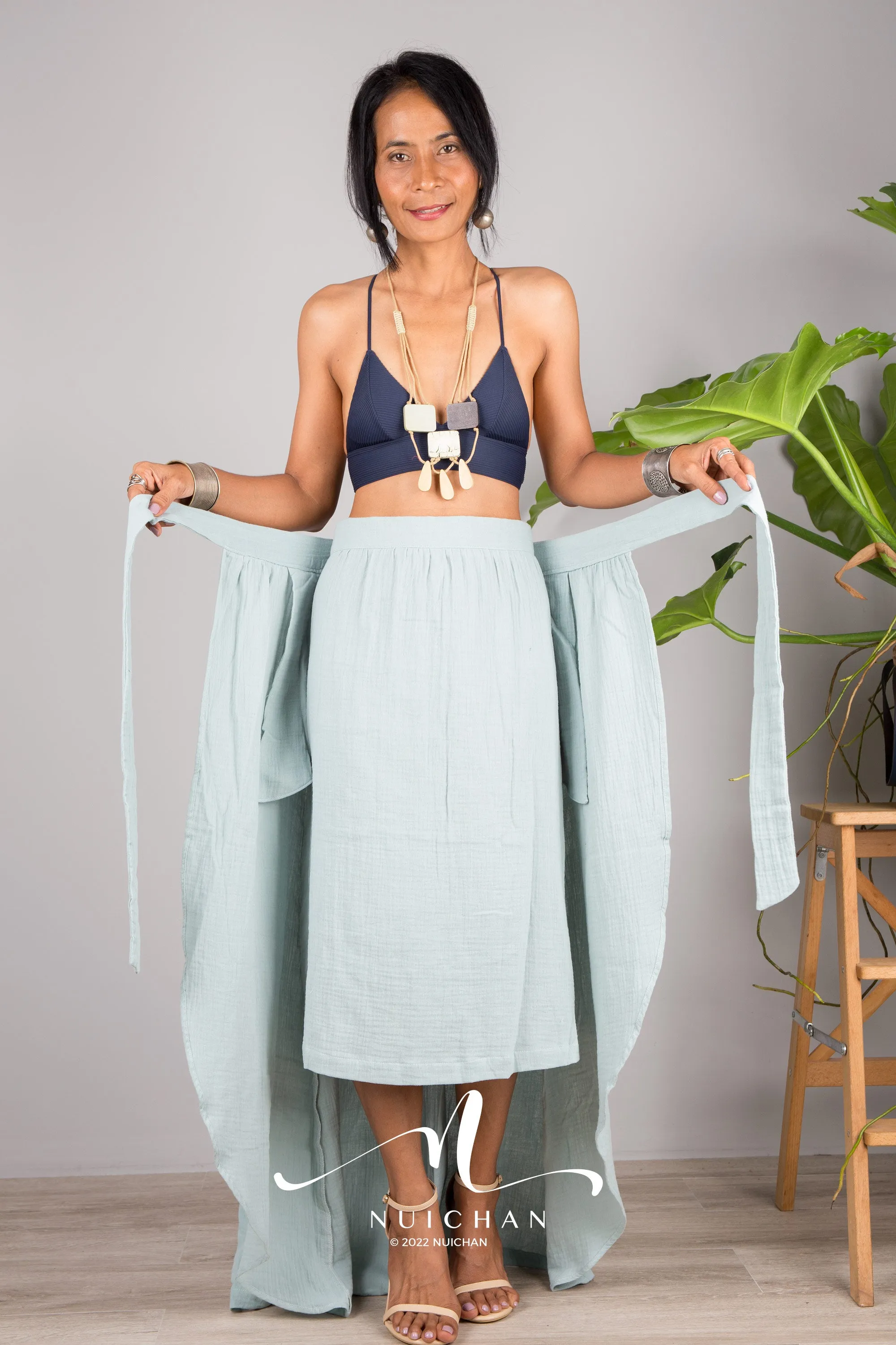 Organic Cotton wrap skirt