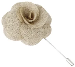 Pale Gold Begonia Lapel Pin