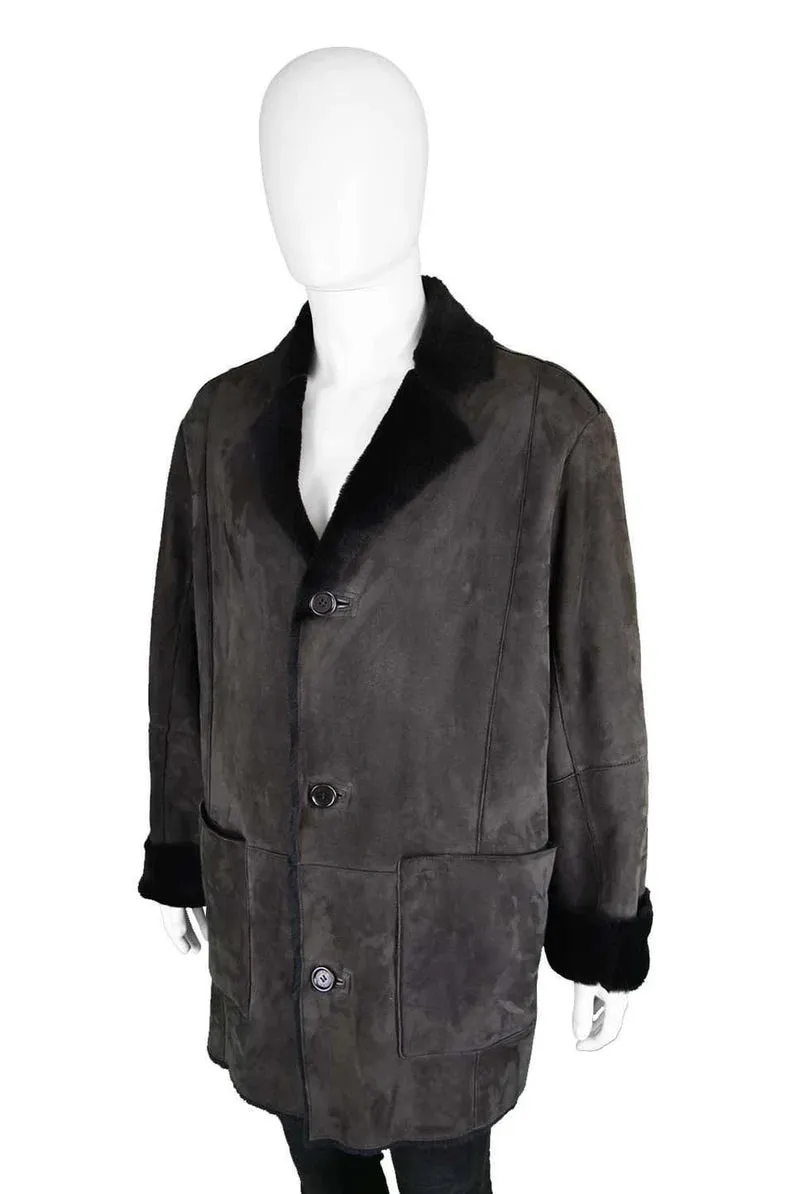 Pancaldi & B Vintage Mens Toscana Shearling Coat, 1990s