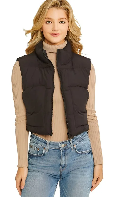 Puffer Vest With Pockets