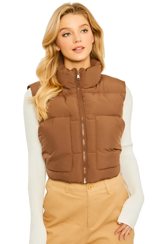 Puffer Vest With Pockets