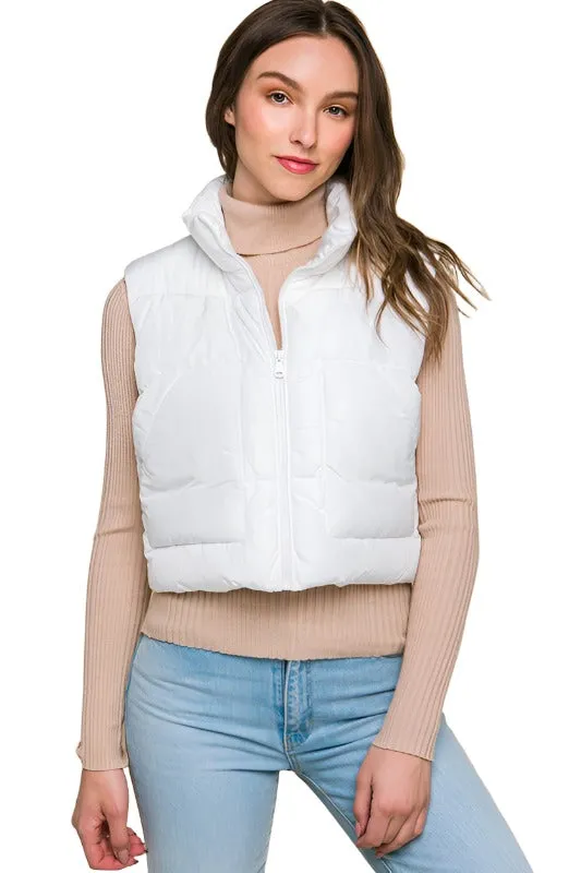 Puffer Vest With Pockets