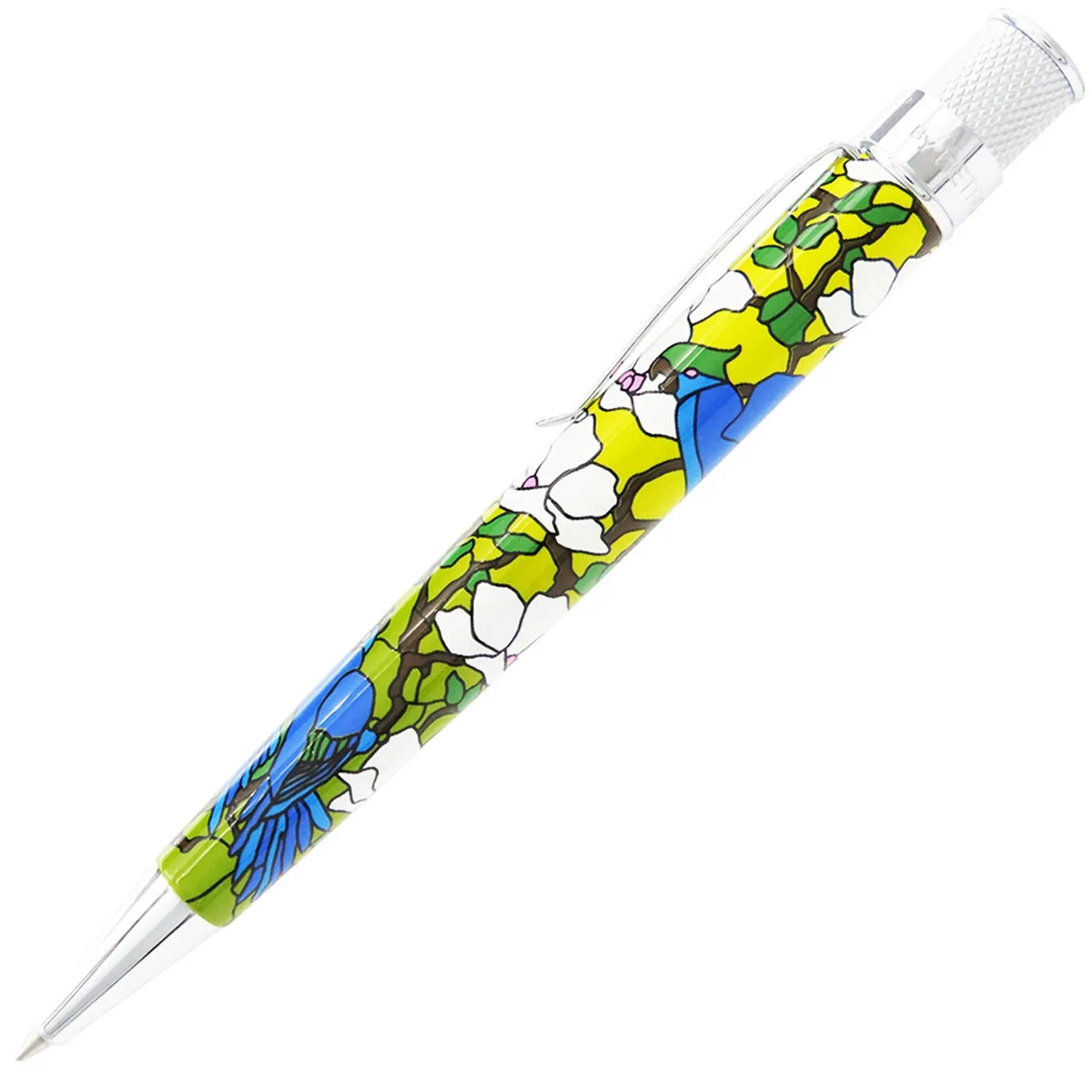 Retro 51 Tiffany Favrile Parrots & Dogwood Rollerball Pen