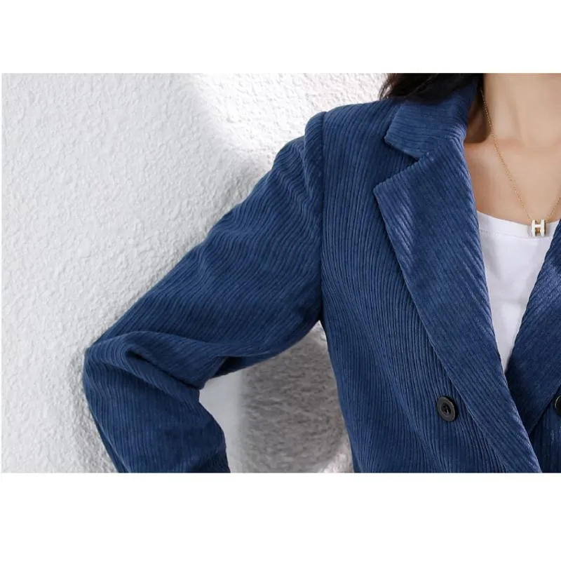 Retro Double-Breasted Casual Chic Blazer