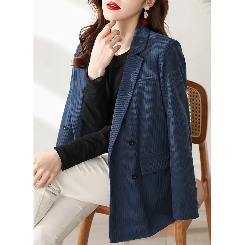 Retro Double-Breasted Casual Chic Blazer