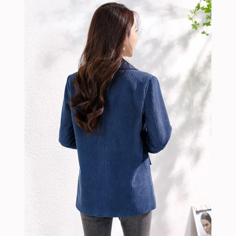 Retro Double-Breasted Casual Chic Blazer