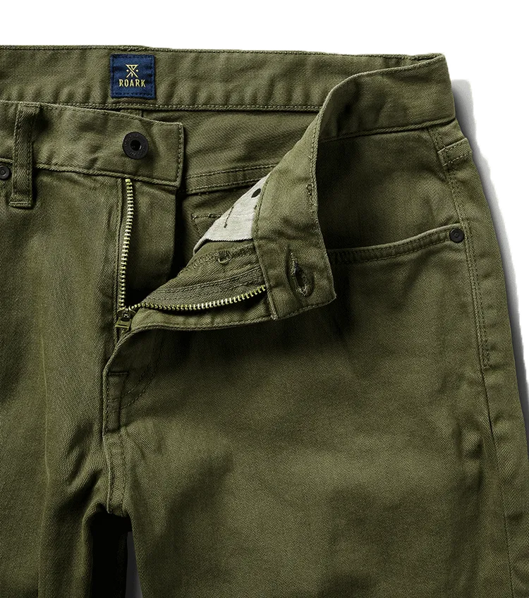 ROARK HWY 128 Straight Fit 5-pocket Jeans - MILITARY 2