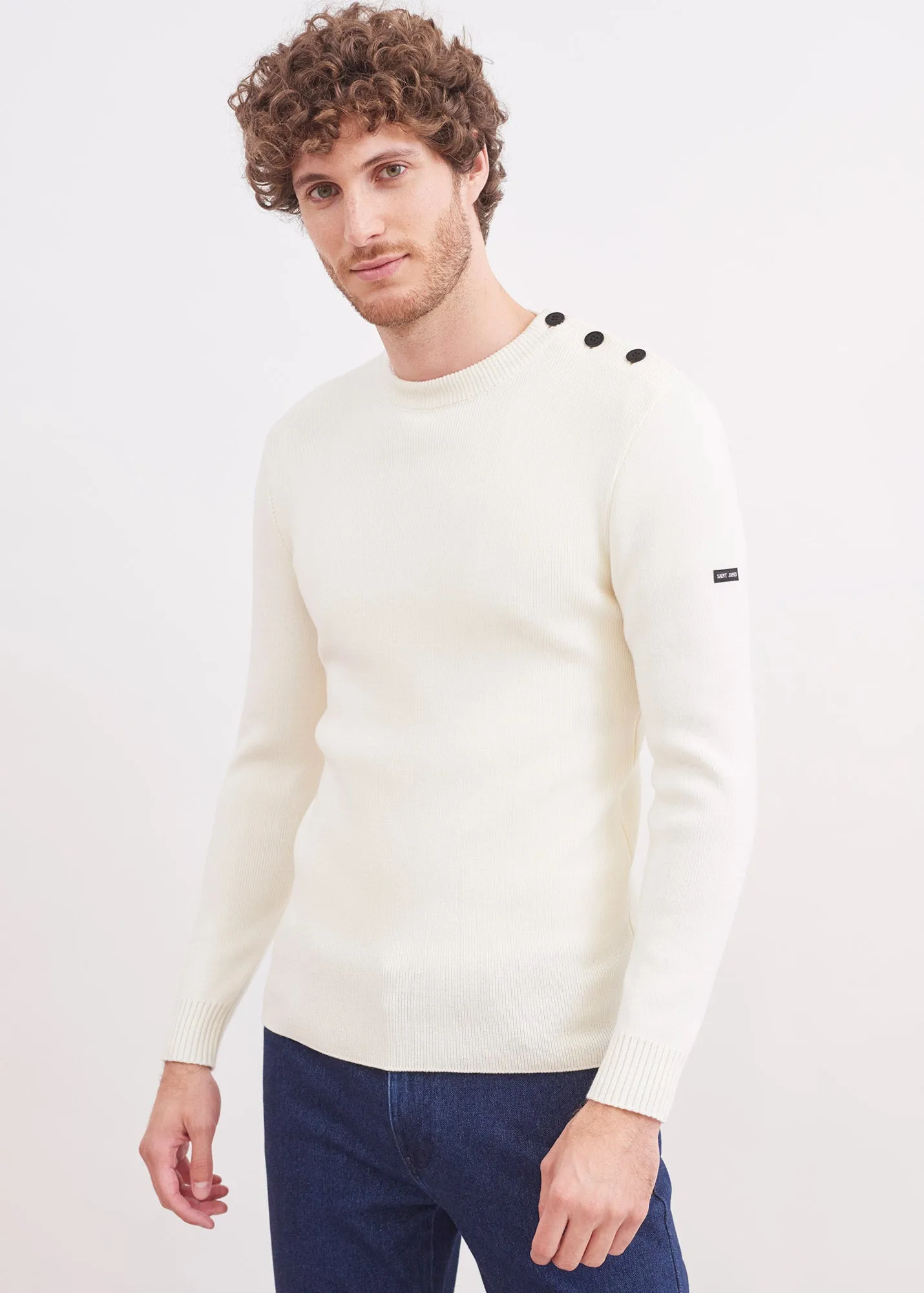 Rochefort sailor jumper - slim fit, in merino wool (ECUME)