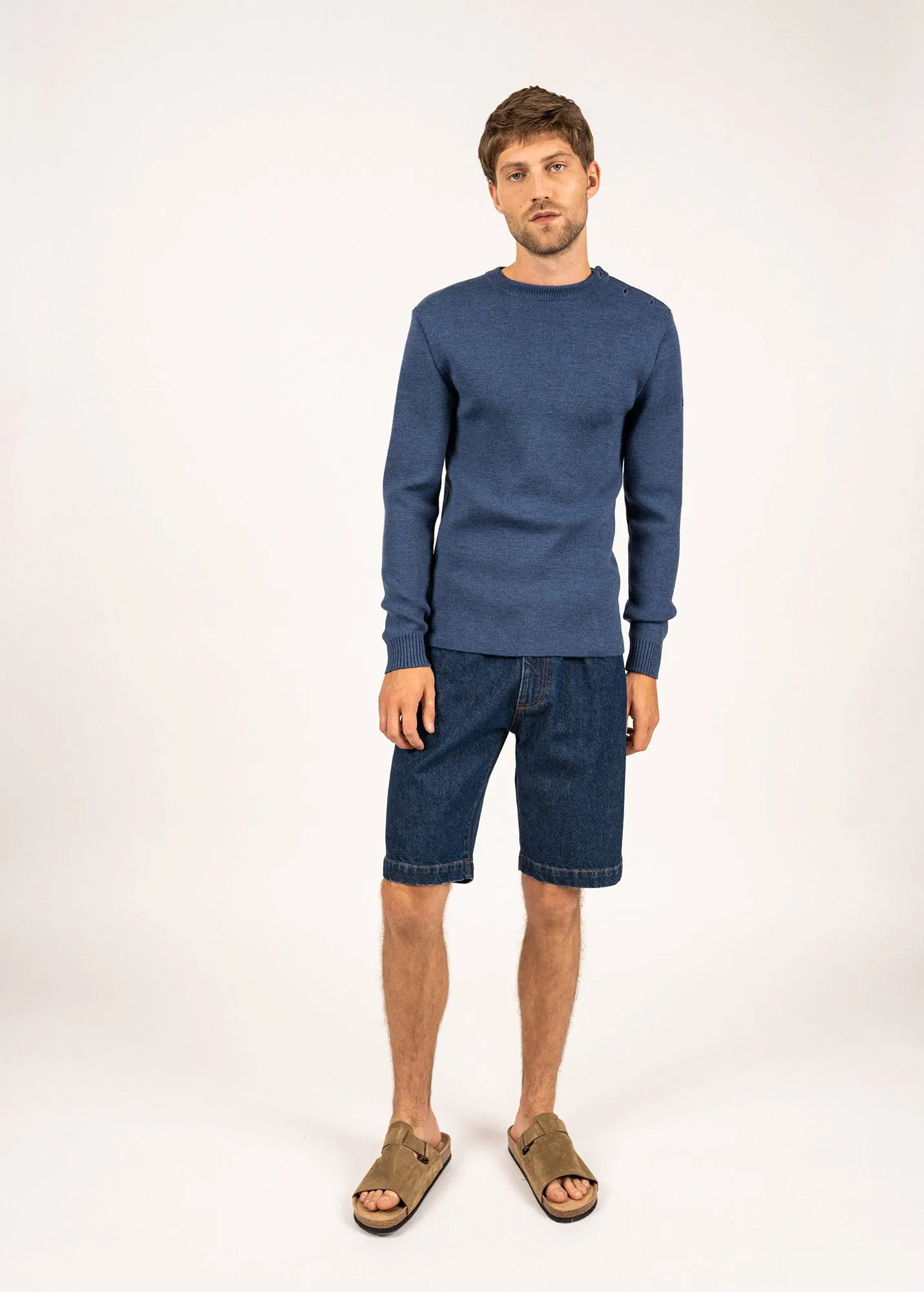 Rochefort sailor jumper - slim fit, in merino wool (JEAN)