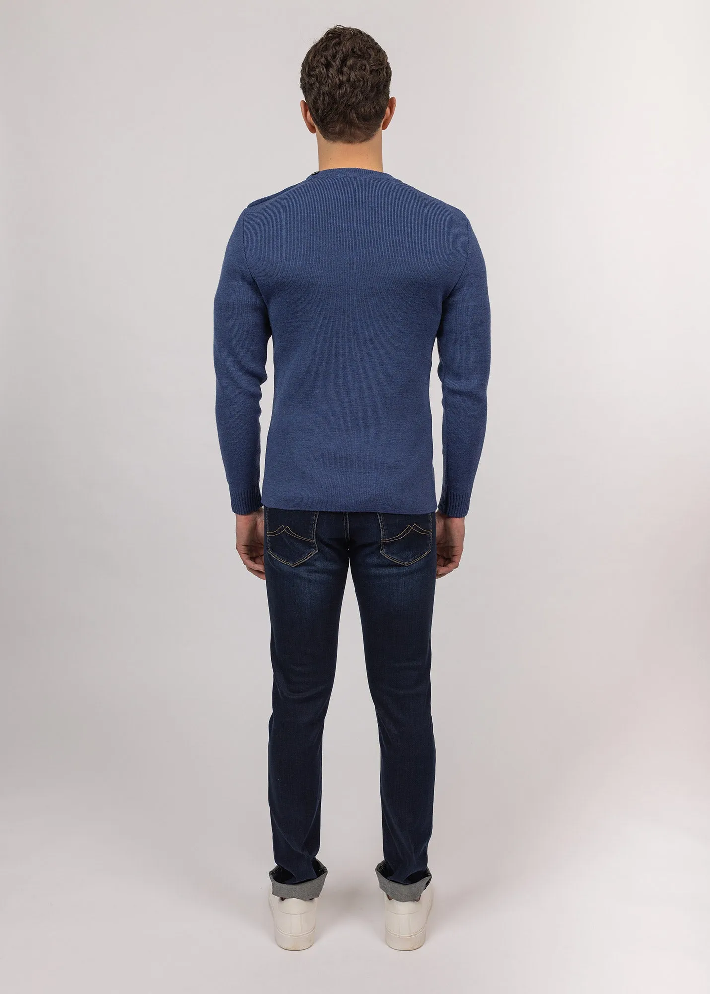 Rochefort sailor jumper - slim fit, in merino wool (JEAN)