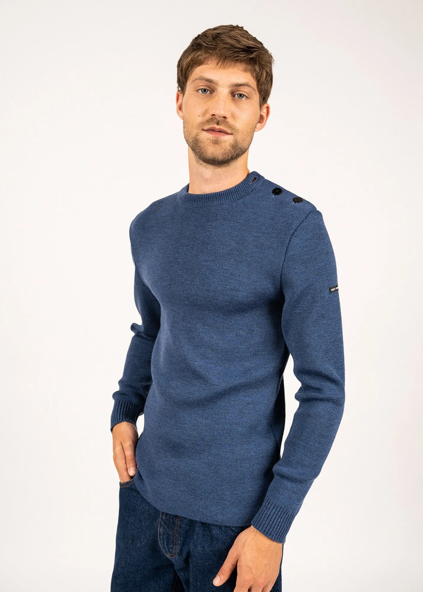 Rochefort sailor jumper - slim fit, in merino wool (JEAN)