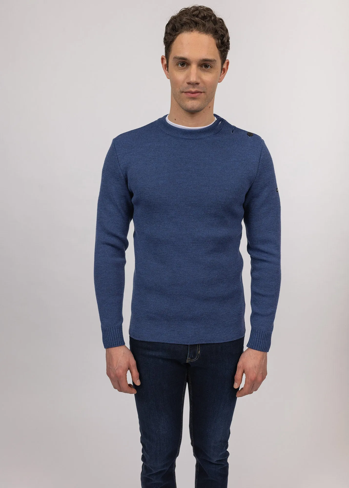 Rochefort sailor jumper - slim fit, in merino wool (JEAN)