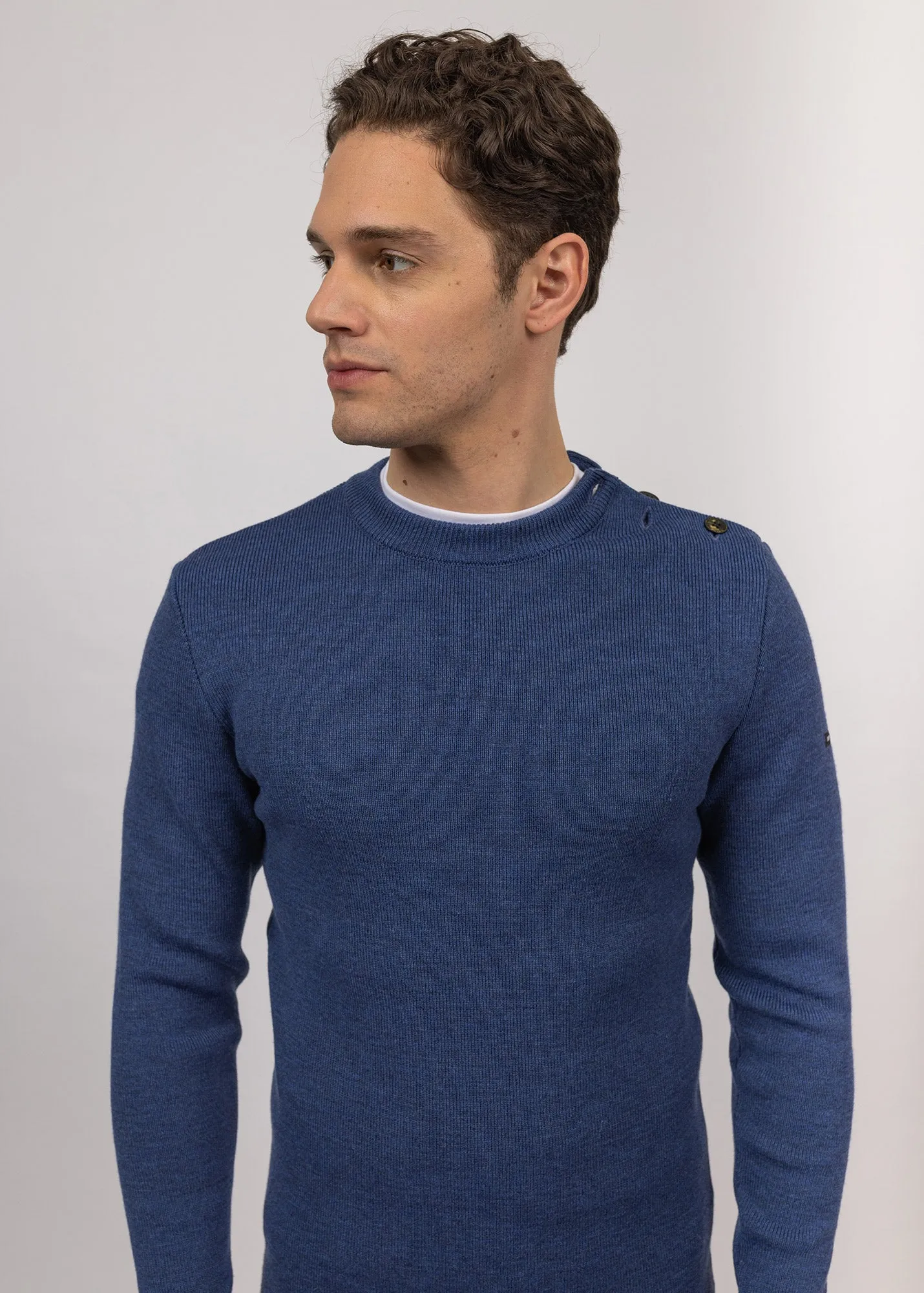 Rochefort sailor jumper - slim fit, in merino wool (JEAN)