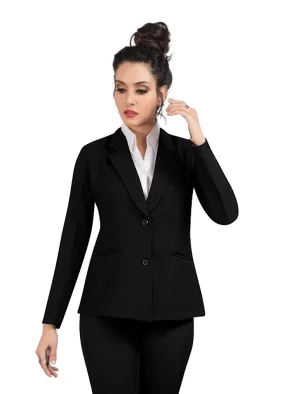 Romano nx Women's Single Breasted Formal Blazer Black