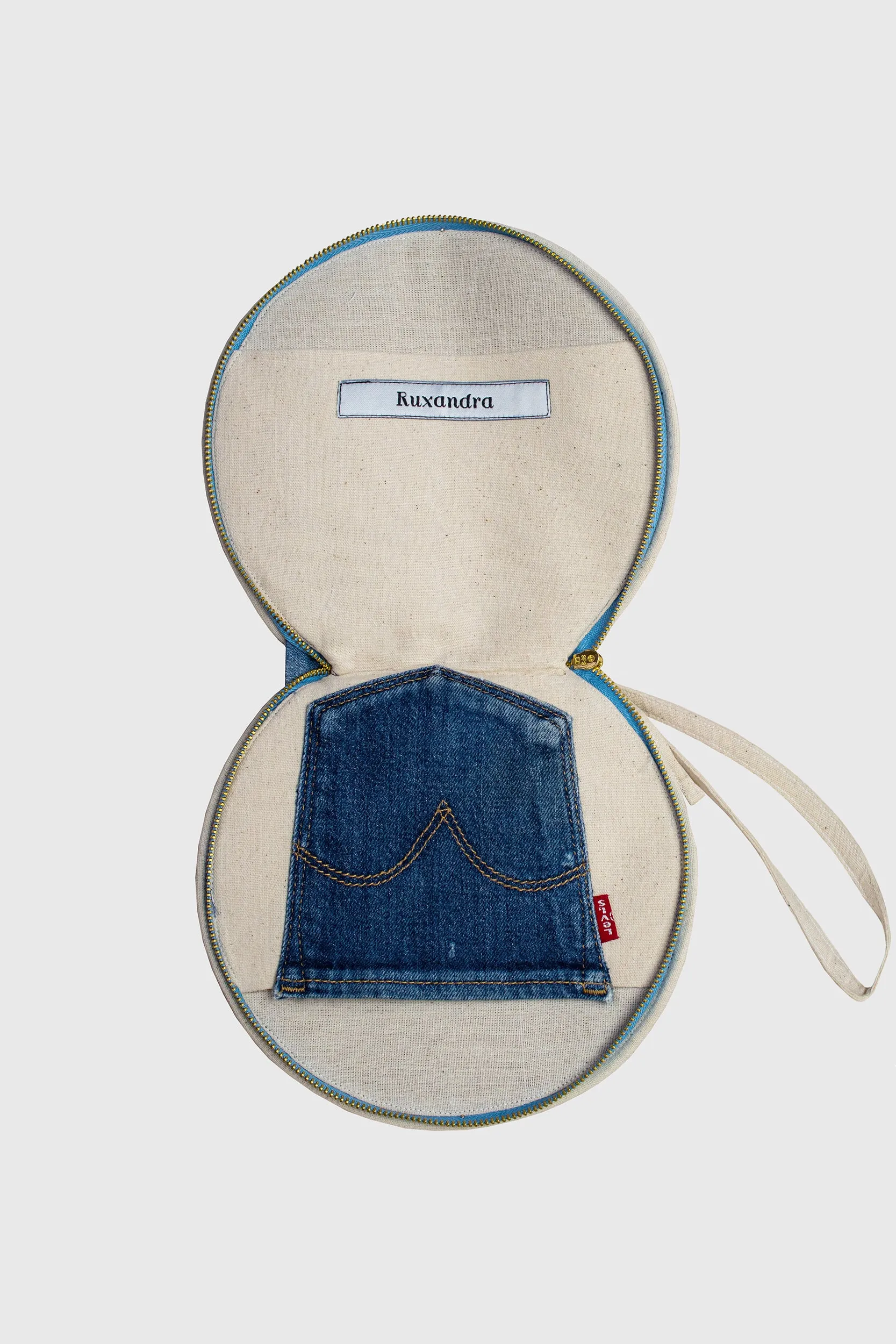 Round Wallet - Jeans