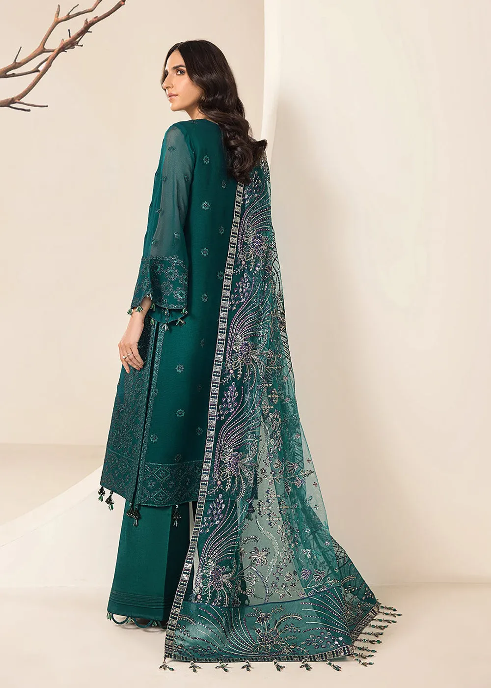 Sea Blue Formal Suit - Alizeh - Lamhay Formals '23 - V15D05 - Giza