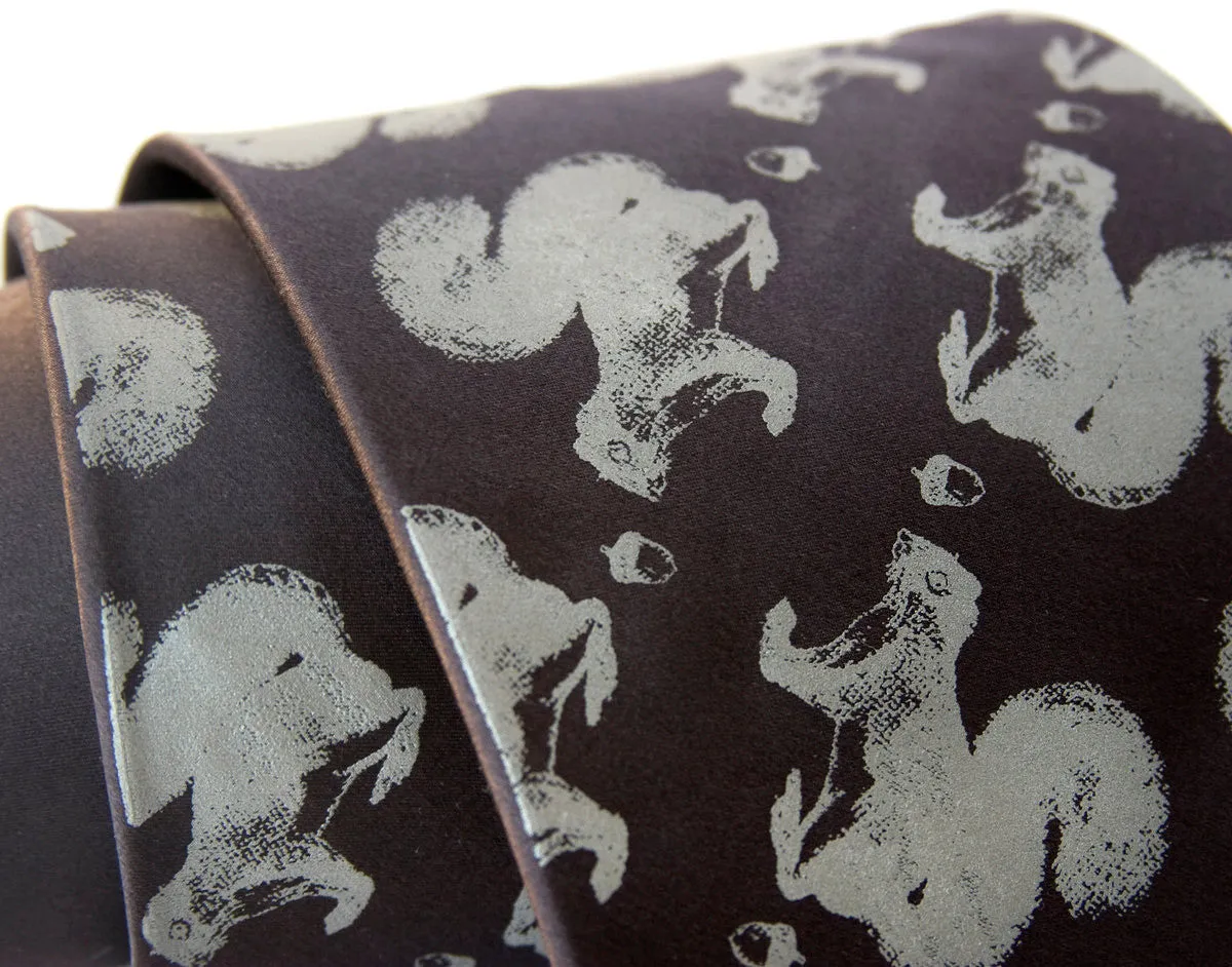 Secret Squirrel Silk Necktie