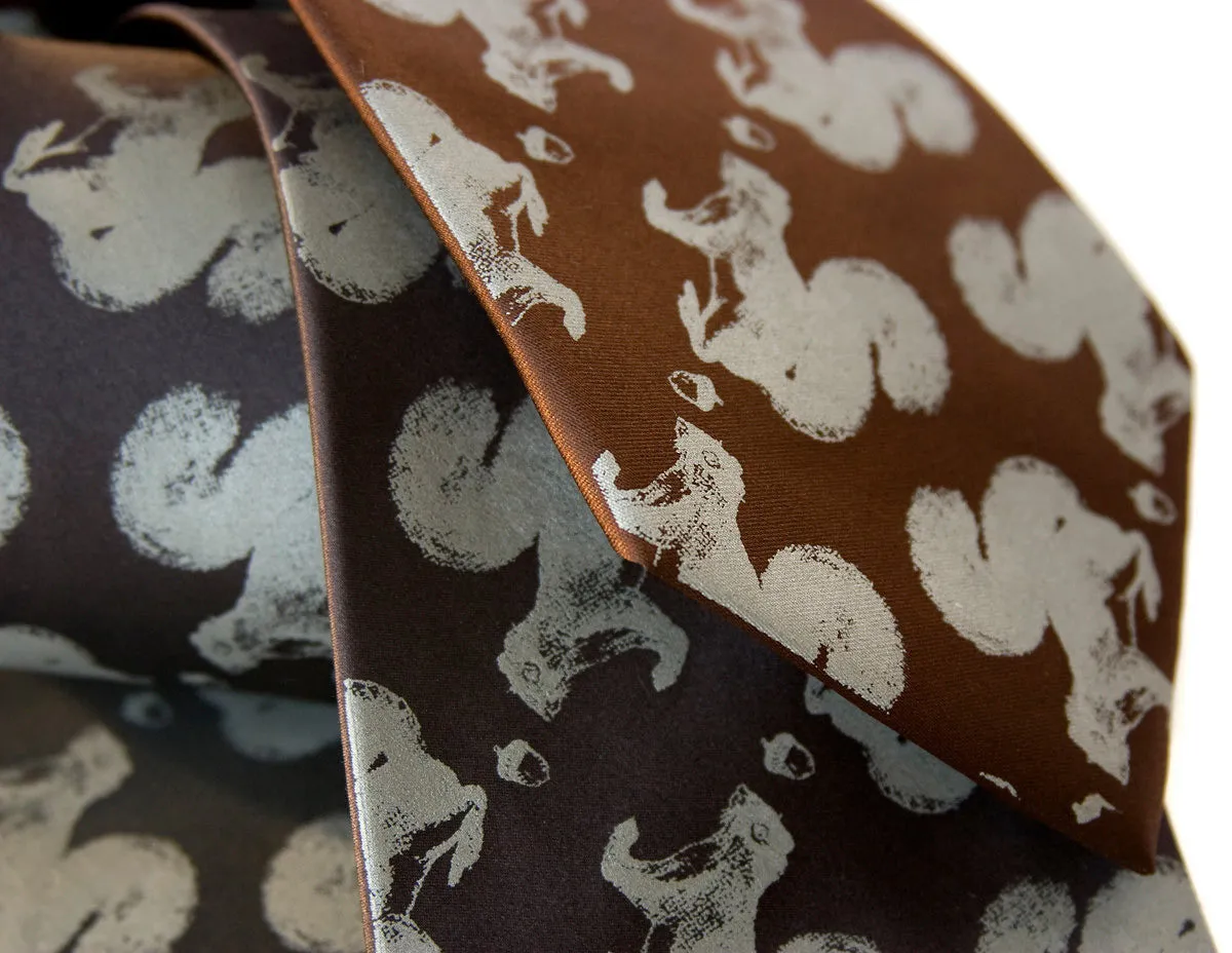 Secret Squirrel Silk Necktie