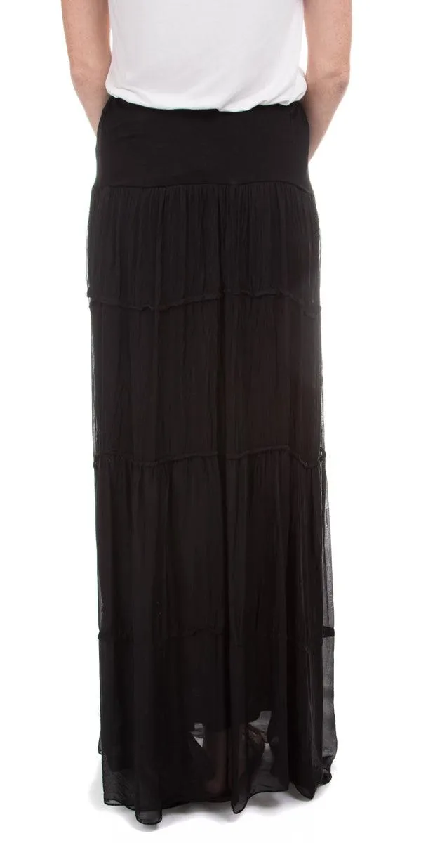 Solima Long Tiered Skirt