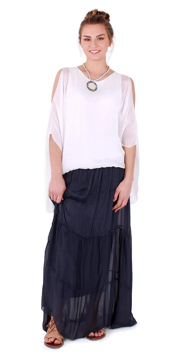 Solima Long Tiered Skirt