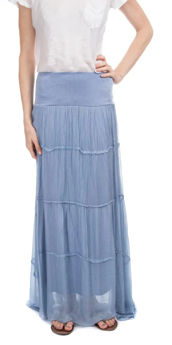 Solima Long Tiered Skirt