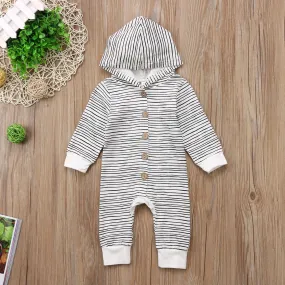 Striped Hooded Onesie