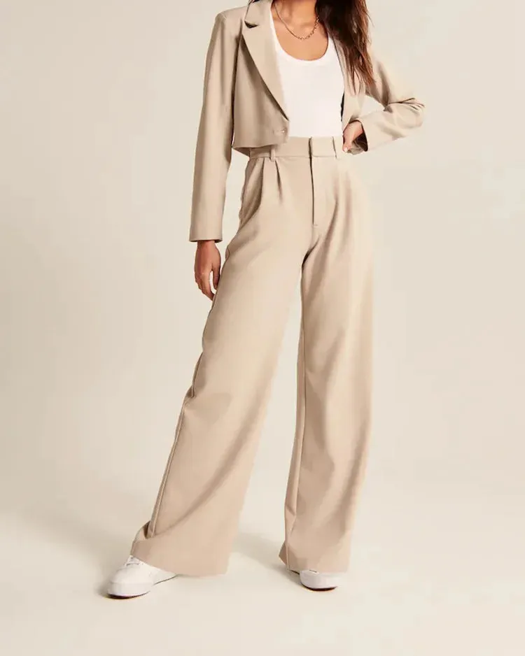 The Effortless Tailored Wide Leg Pants