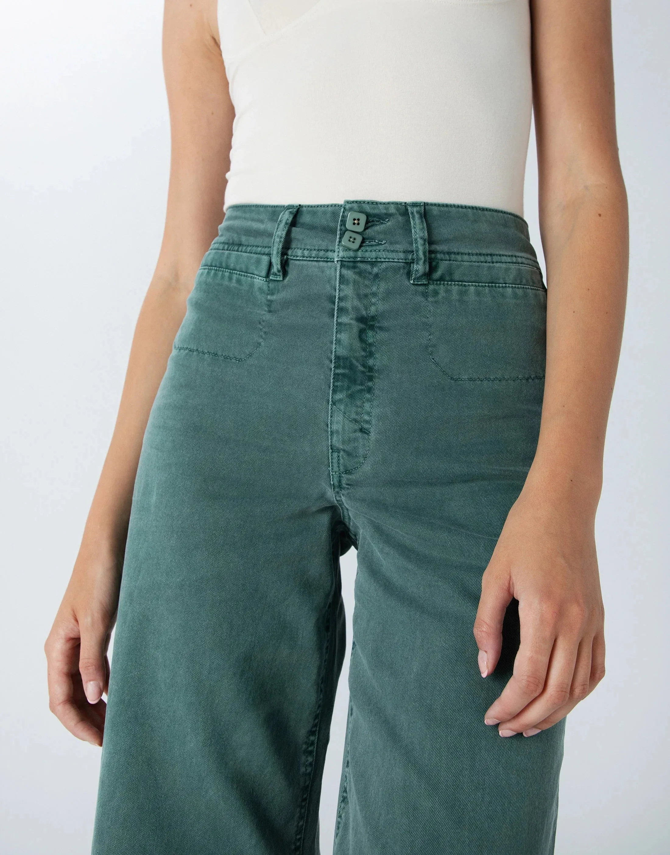 The Gemma High Waist Mod Sailor - Seawater