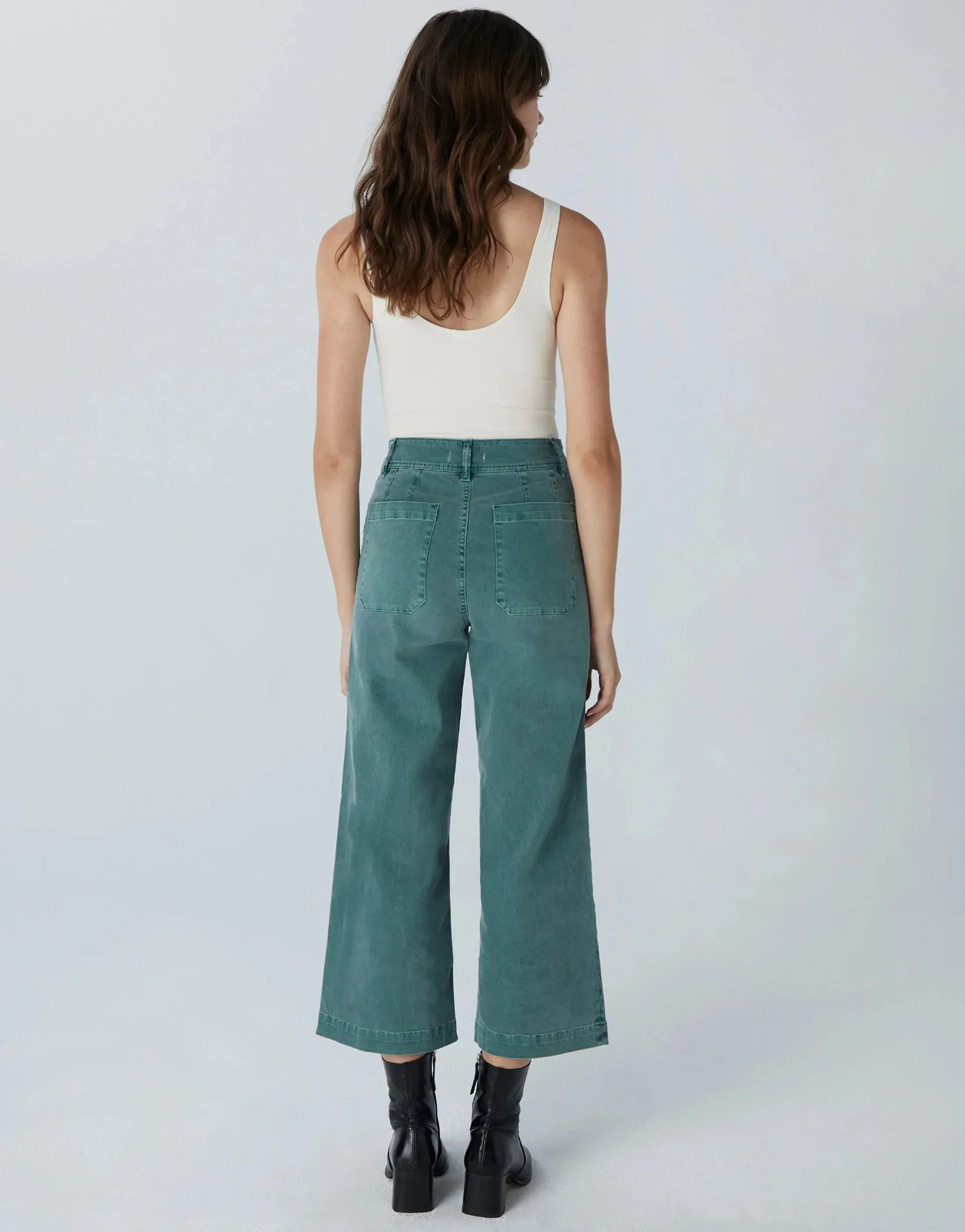 The Gemma High Waist Mod Sailor - Seawater