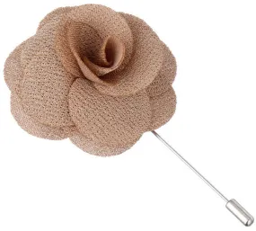 Tiramisu Tan Begonia Lapel Pin