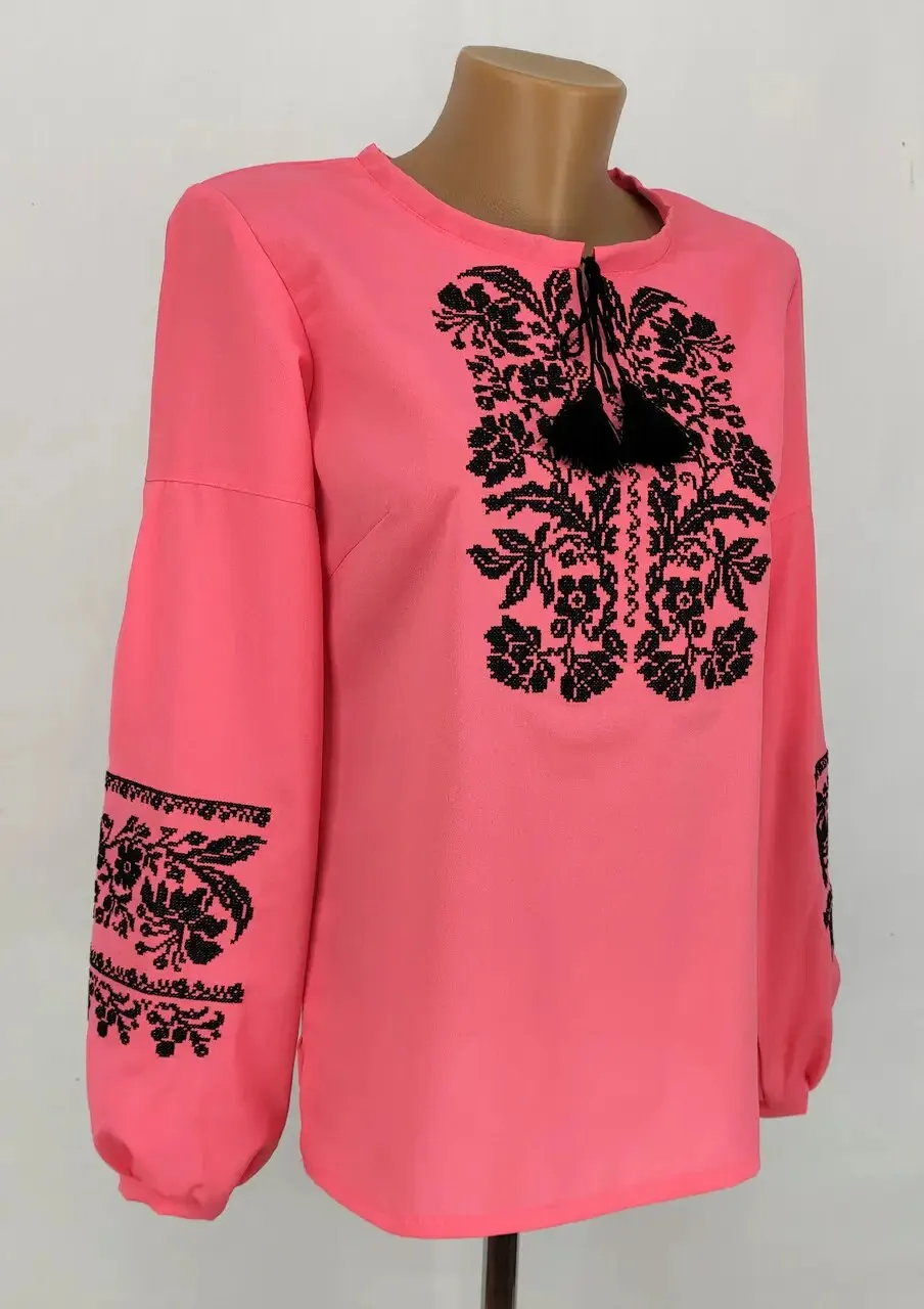 Ukrainian embroidery womens embroidered blouse