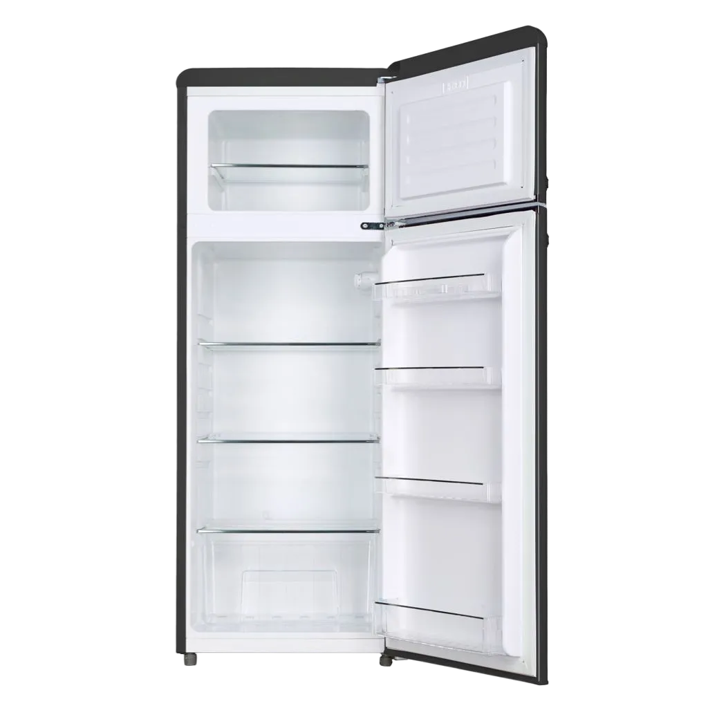 Valloire 209L Black Retro Top Mount Fridge LK200DDBLACK