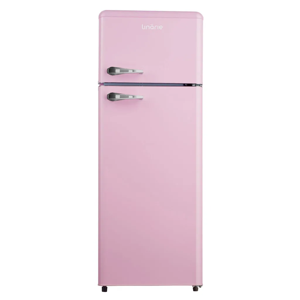 Valloire 209L Pink Retro Top Mount Fridge LK200DDPINK