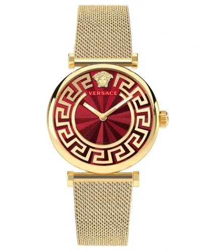 Versace Ladies Watch Lady 35mm Red Milanese Bracelet VE1CA0523