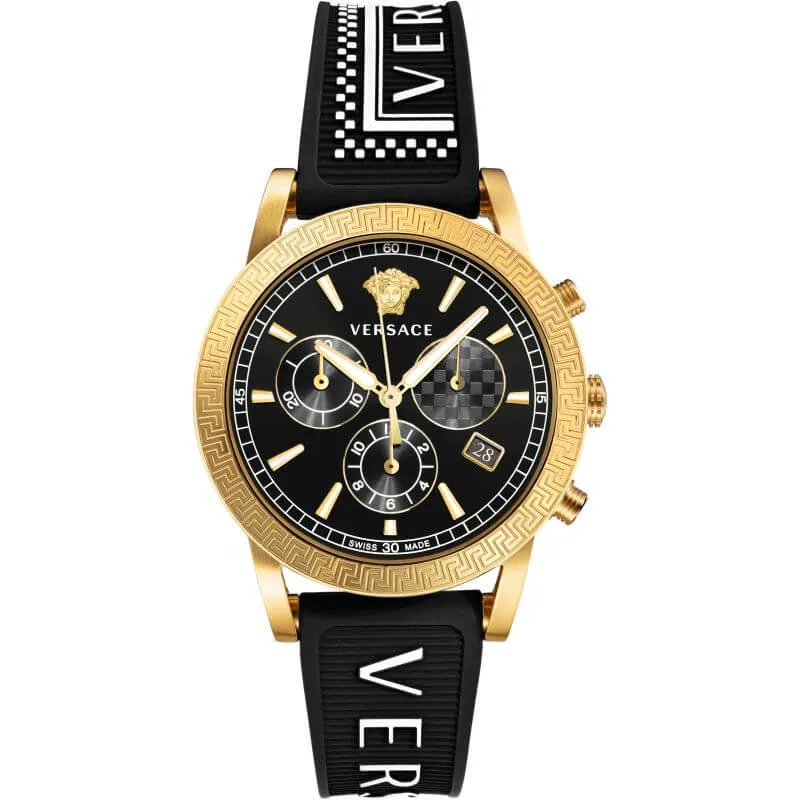 Versace Sports Tech Chronograph Gold Black VELT00119