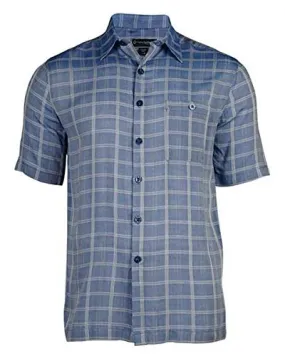 Weekender - Maro Reef, Indigo Colored Matched Pocket, Square Hem Casual Shirt